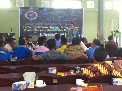 Gelar Seminar dan Talk Show, Fokus Ornop Inhil Datangkan Ketua KY